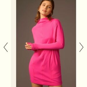 Daily Practice by Anthropologie Long Sleeve Mock Neck Knit Mini Dress.